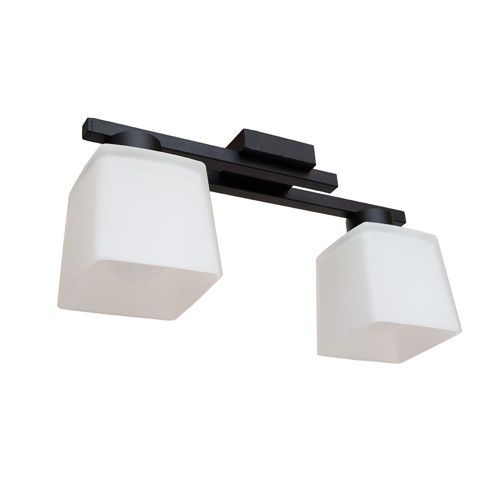 Люстра потолочная на два плафона MSK Electric Dublin под лампы Е27 черная NL 16610-2 BK Одесса - изображение 3