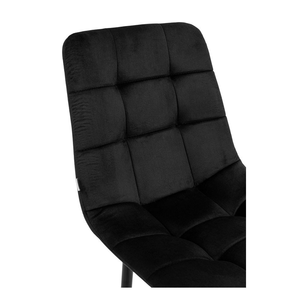 Стілець крісло м'який AlbaDesign U Malcolm 28 високі ніжки Чорний Київ - фото 5
