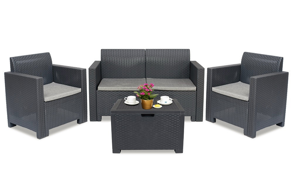 Набор садой мебели BICA Nebraska 2, графит Киев - изображение 4