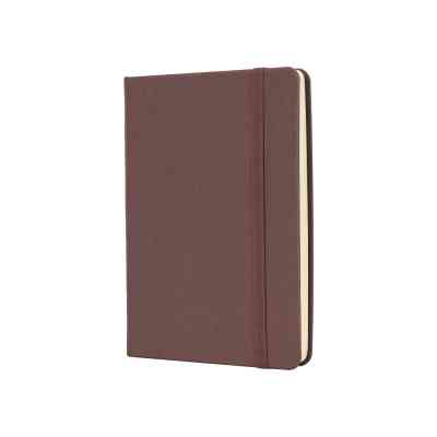 Книга записная Optima А6 MAGIC, твердая обложка, резинка, белый блок линия, коричневый (O20388-07) Винница