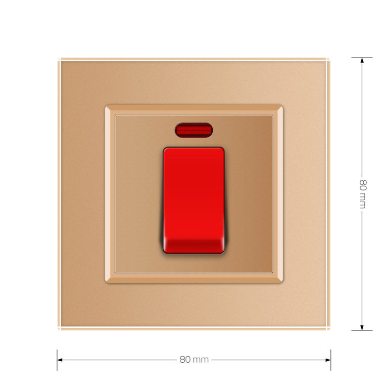 LIVOLO Майстер вимикач 20 ампер Livolo золотий (VL-C7KMKV20A-2AP) Коломия - фото 4