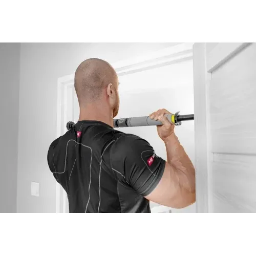 Раздвижной турник в дверной проем Hop-Sport M050DP серый-желтый Киев - изображение 2