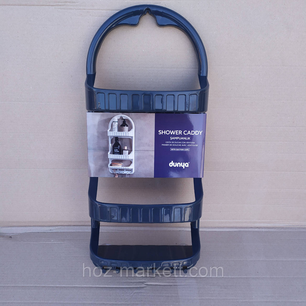 Полиця у ванну навісна настінна біла пластикова пряма 62 см Харків - фото 1