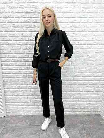 Класичні вкорочені брюки "Prime" оптом | Норма Чорний, 46 Київ