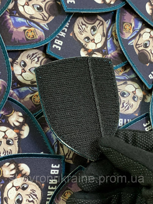 Друкований шеврон зв'язківець (Форма щит. На липучці) Розмір 8x7см Київ - фото 7