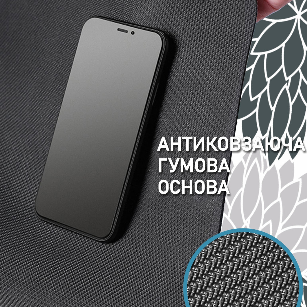 Набор 2 коврика для ванной и кухни Aquarius Суперпоглощающие 50х80 см + 50х120 Серые Цветы Буча - изображение 6