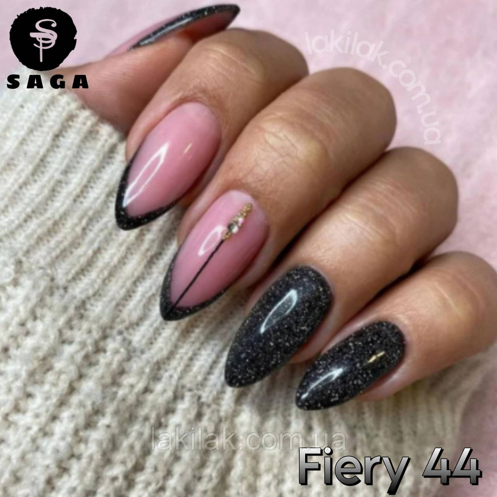 Світловідбиваючий гель-лак SAGA 44 Fiery 9мл Херсон - изображение 1