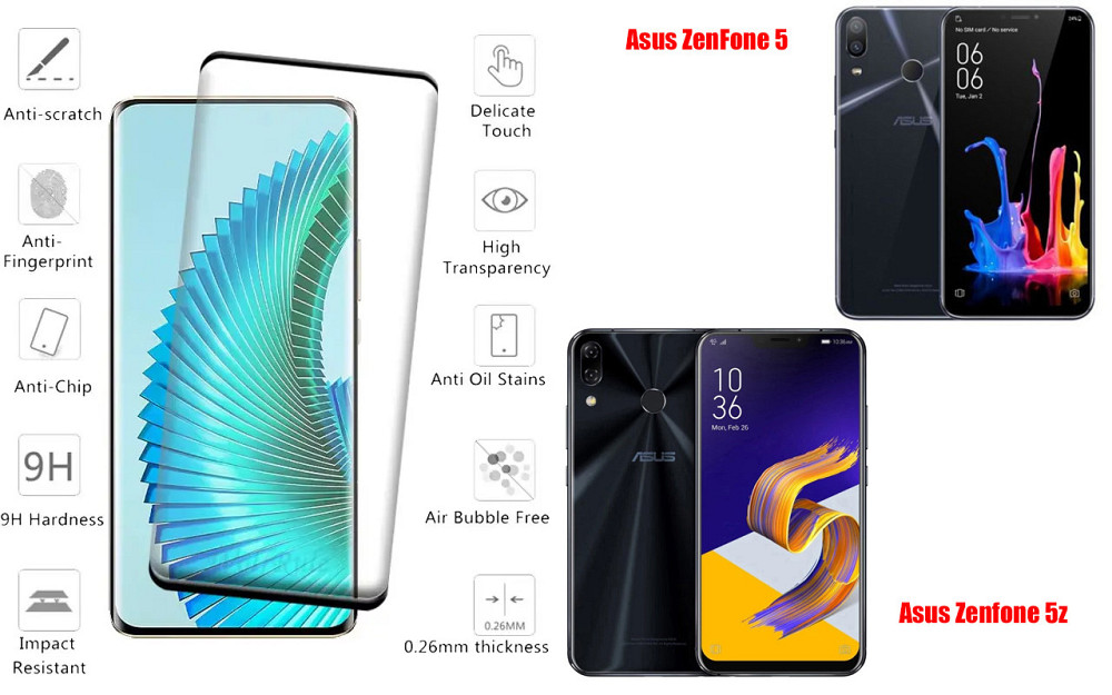 Захисне скло HyperGlass Pro для Asus ZenFone 5, Zenfone 5z – максимальна чутливість та захист Київ - фото 2