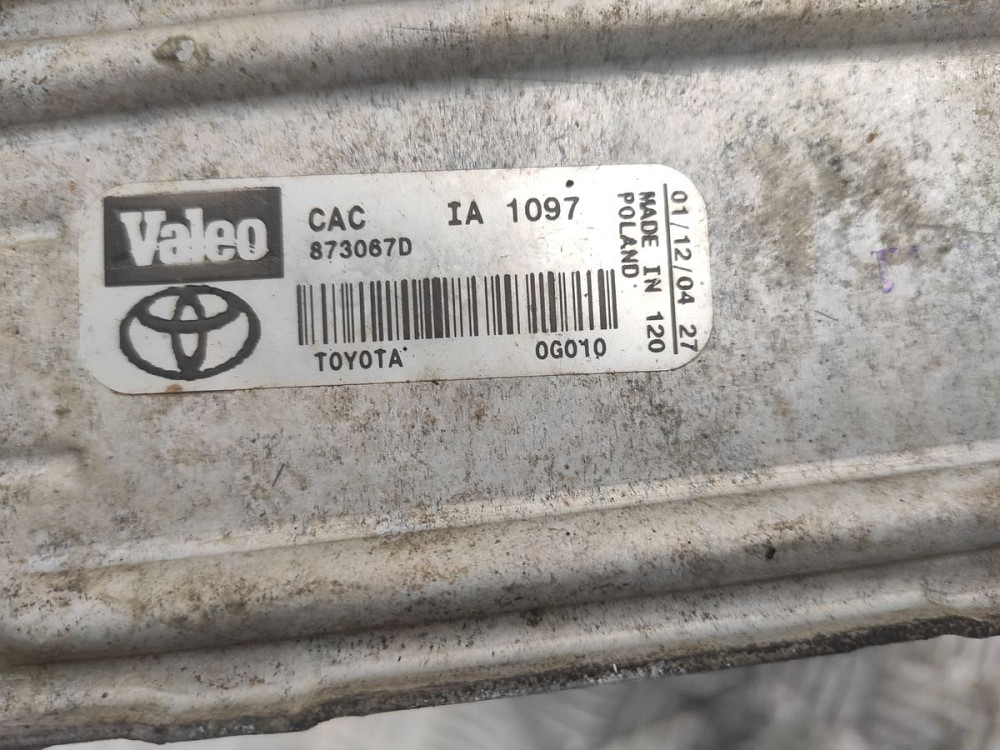 Радіатор інтеркулера Toyota Corolla 2.0 D4-D 2000-2007 (873067D) Ковель - фото 2