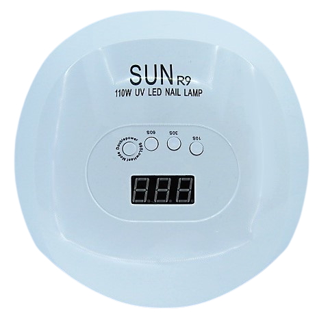 Гібридна лампа на 110 вт SUN R9 для сушіння нігтів з дисплеєм і зниженням потужності. Київ - фото 4