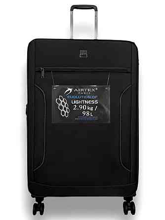 Валіза тканинна AIRTEX 841 велика чорна 4 колеса Київ