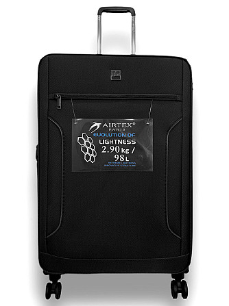 Валіза тканинна AIRTEX 841 велика чорна 4 колеса Київ - фото 1