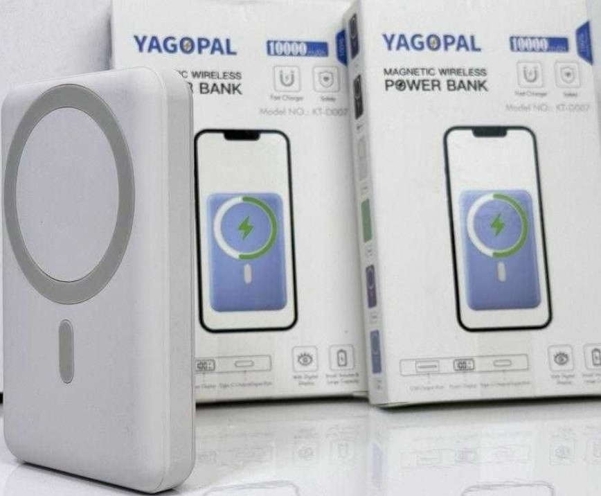 Повербанк Power Bank Yagopal KT-D007 10000 mAh 15Вт magsafe Магсейф Киев - изображение 4