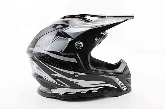 Шолом кросовий/ендуро/АТV BLD-819-7 М (57-58см), ЧОРНО-БІЛИЙ Киев