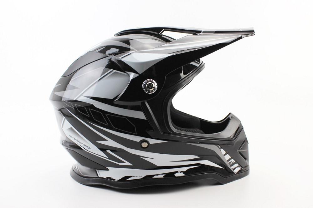 Шолом кросовий/ендуро/АТV BLD-819-7 М (57-58см), ЧОРНО-БІЛИЙ Київ - фото 3