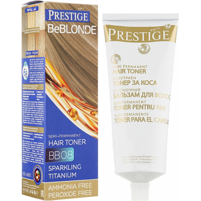 Оттеночный бальзам Vip's Prestige BeBlond BB08 - Блестящий титан 100 мл (3800010507561) Винница - изображение 1