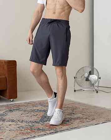 Темно-серые мужские шорты прямого кроя Pobedov Vil'nyy Киев
