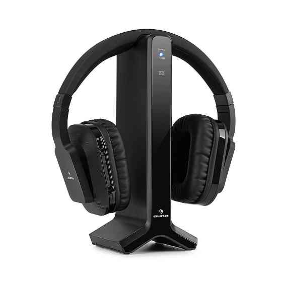 Бездротові навушники Silencium 20m 2.4GHz TV/HiFi/CD/MP3 акумулятор чорний (Німеччина, читати опис) Рівне