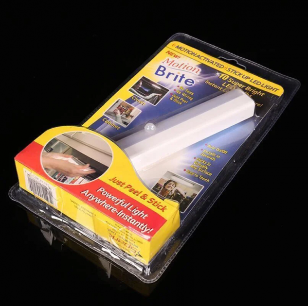 Світильник світлодіодного бездротового Moion Brite LED з датчиком руху на батарейках Полтава - фото 1