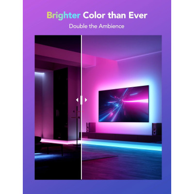 Світлодіодна стрічка Govee H61E1, 5.0m, RGBICW, WI-FI/Bluetooth, white (H61E13D2) Вінниця - фото 6