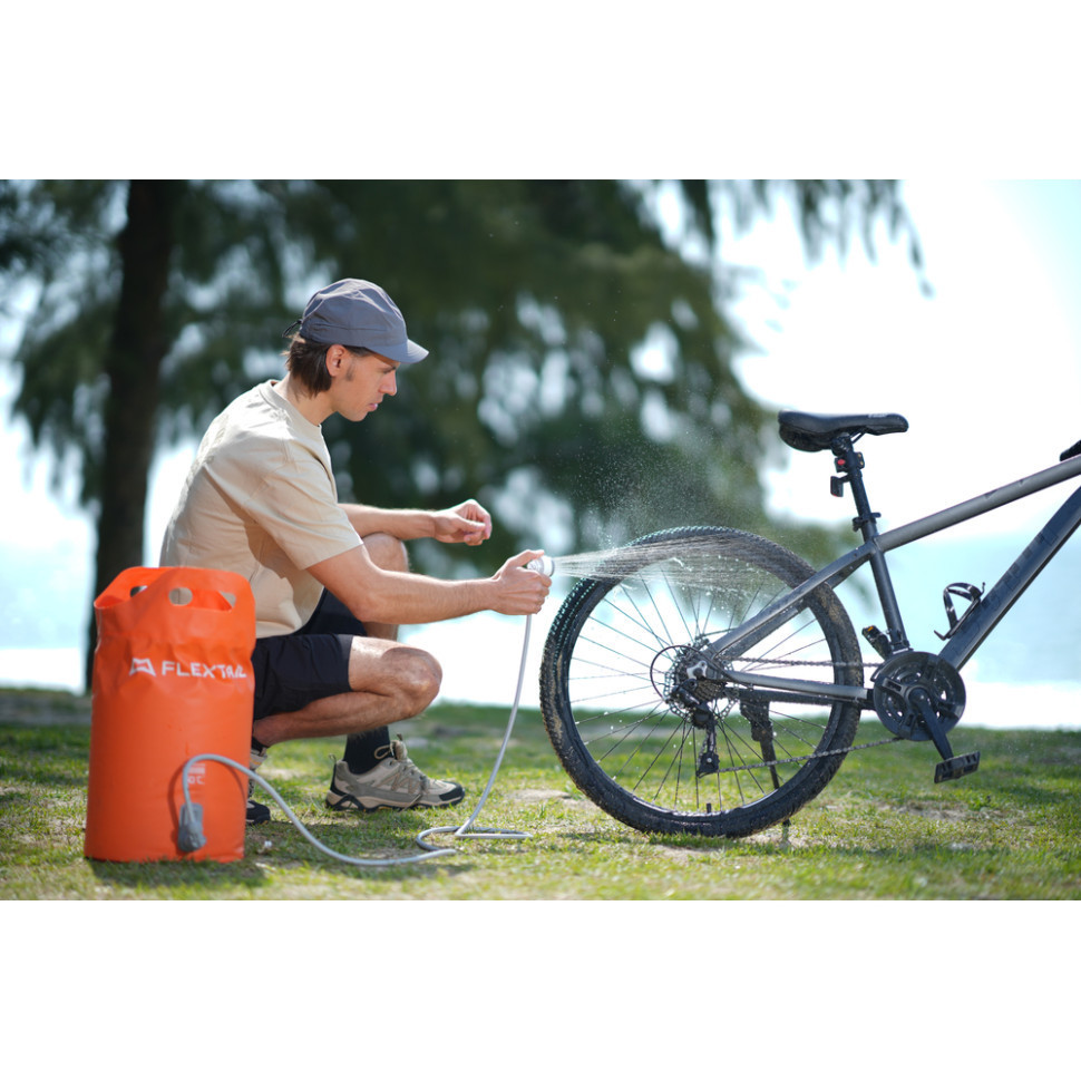 Душ із ємністю для води та насосом Flextail Tiny Shower Bucket 20 л Жовтогарячий Вінниця - фото 7