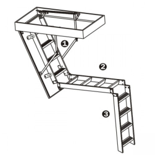 Комбіновані сходи на горище Oman Stallux Termo Львів - фото 2