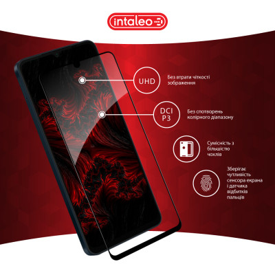 Скло захисне Intaleo Full Glue Samsung A06 Black (1283126598708) Вінниця - фото 4
