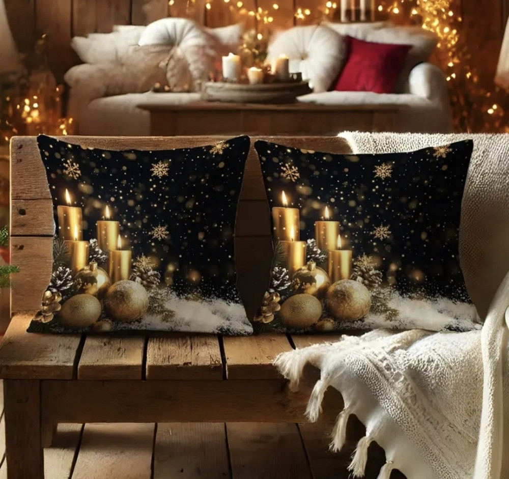 Комплект новорічних наволочок на подушки 2 шт Смела - изображение 6