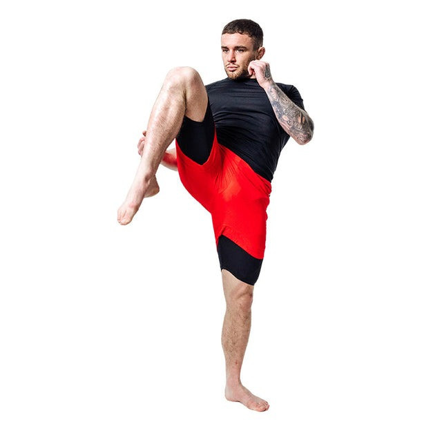 Компресійні шорти для RDX MMA T16 2-в-1 RED/BLACK-L Кам'янське - фото 6