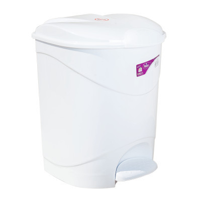 Контейнер для мусора Irak Plastik Bella №2 с педалью белый 19 л (4561) Винница - изображение 1