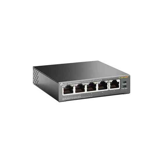 Комутатор TP-Link TL-SF1005P (1хFE, 4xFe PoE, max 53W) Ні Харків