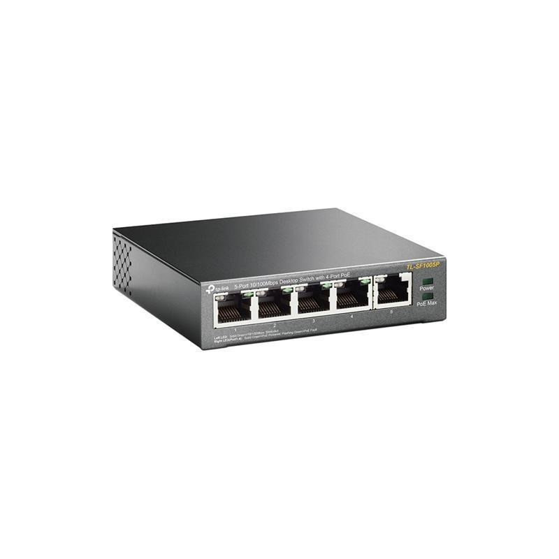 Комутатор TP-Link TL-SF1005P (1хFE, 4xFe PoE, max 53W) Ні Харків - фото 2