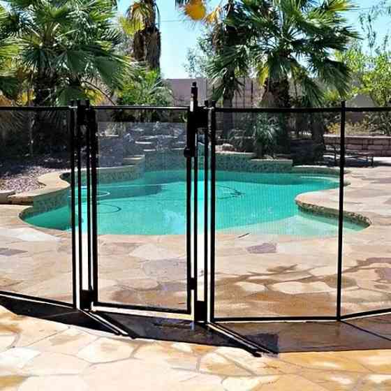 Дверь с замком для ограждения бассейна Aquaviva Fence Black Киев
