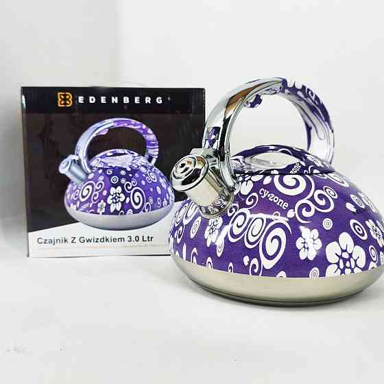 Чайник зі свистком з важким дном, Практичний чайник для газової плити газовий нержавіюча сталь BL-46 Івано-Франківськ