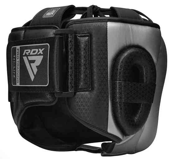 Боксерський шолом з бампером RDX L2 Mark Pro Silver M Каменское