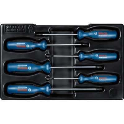 Набір викруток Bosch Torx 6шт, T10х75, T15х75, T20x100, T25x100, T30x125, T40x125 мм (1.600.A01.V09) Вінниця - фото 5