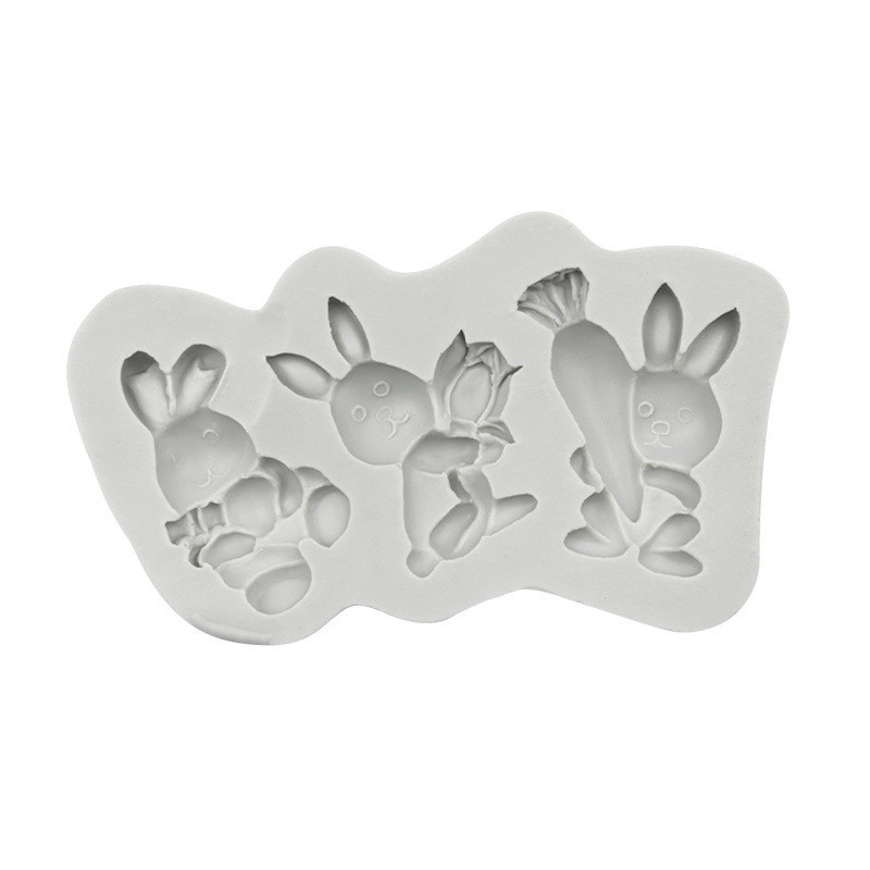 Молд силиконвый Заяц 157 на 92 мм серый Киев - изображение 7