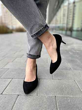 Туфлі жіночі SEE SEVEN чорні натуральна замша 38р. (3864) Коломыя