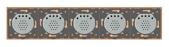 Розумний сенсорний ZigBee вимикач 10 сенсорів (2-2-2-2-2) Livolo золото скло (VL-C710Z-13) Коломыя