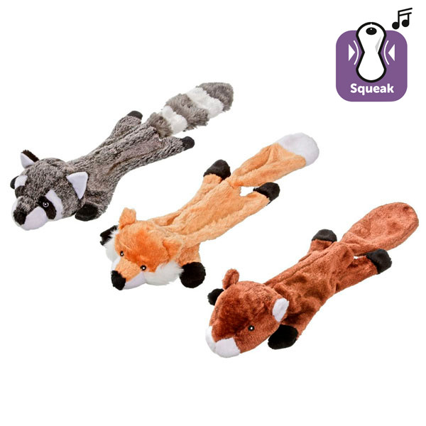 Flamingo Plish Flat Toy ФЛАМІНГО ЛИСИЦЯ БОБЕР ЄНОТ м’яка іграшка з пищалкою для собак Київ - фото 1