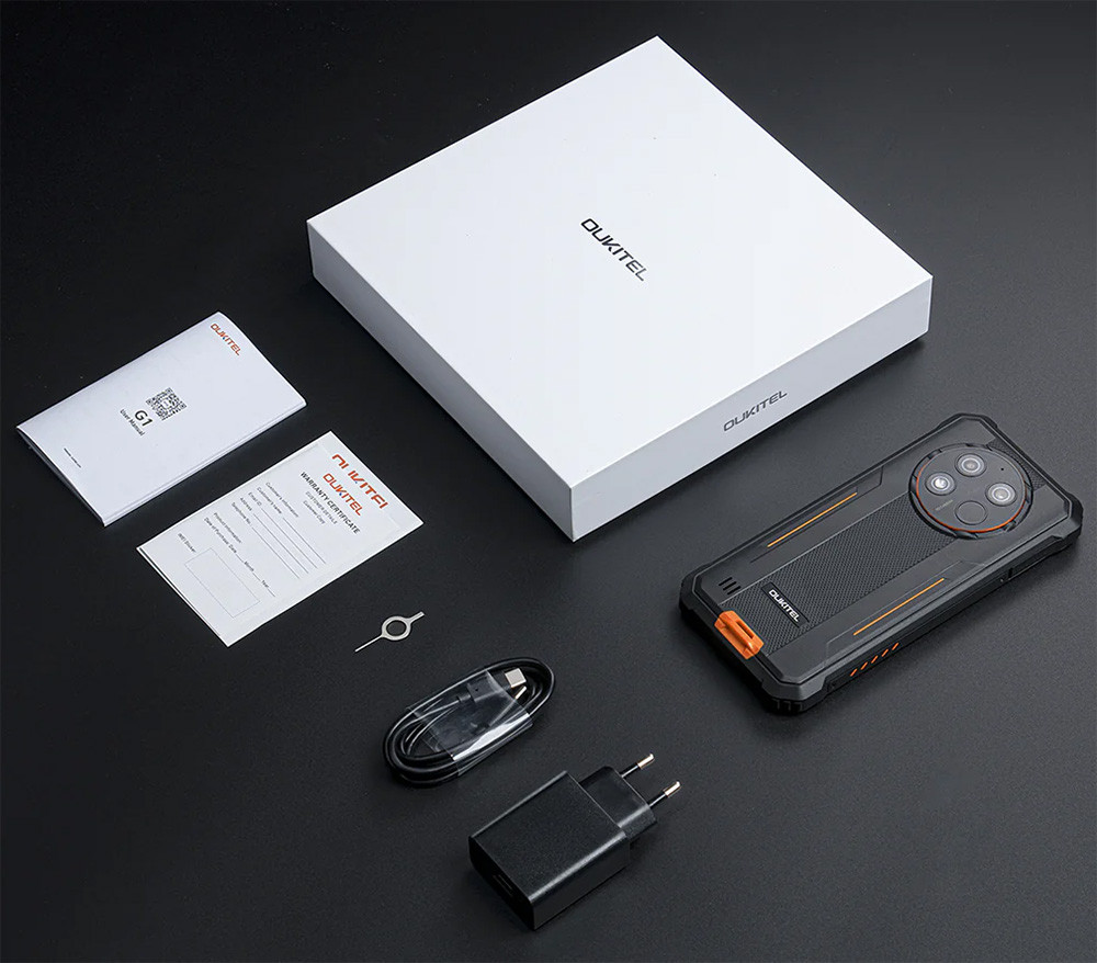 Смартфон Oukitel G1 6.5"HD+ /6GB/256GB/ T606 /10600mAh/48+5Мп/ IP69K /NFC Black Вінниця - фото 7