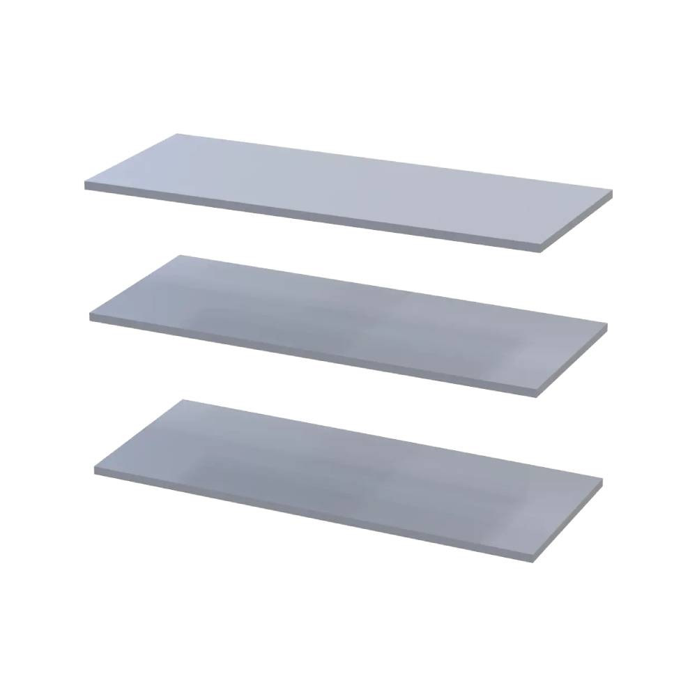 Комплект полиць для шафи Doros Promo Сірий 3шт. 86.7х35х1.6 DRS-011631 Львів - фото 1