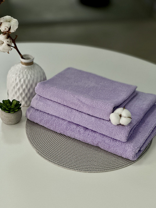 Комплект рушників Ideal Textile однотонних Ideal Textile 40х70+50х90+70х140 см 400 г/м2 (56860941) Чернівці - фото 2