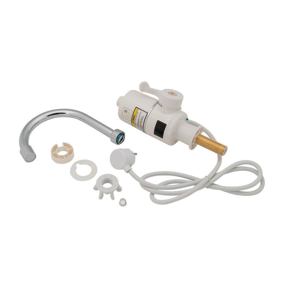 Проточный кран-водонагреватель кухонный для кухни Lidz Warm 056 LDWAR056WCR24984 White / Chrome Киев - изображение 6