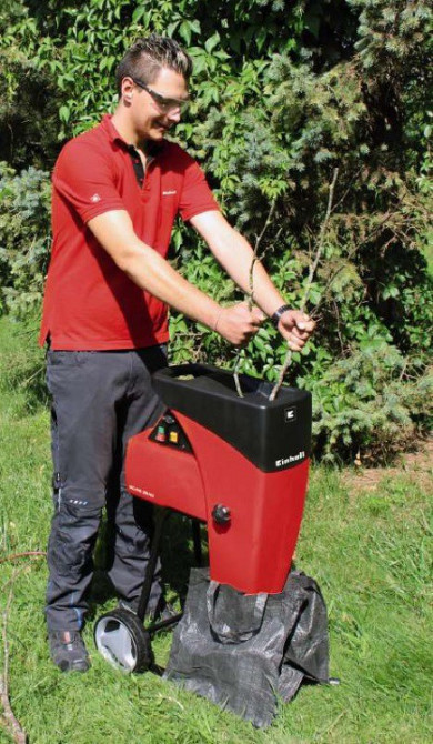 Садовий подрібнювач (шредер) Einhell GC-RS 2540 : 2500 Вт, 40 об/хв, 11кг Київ - фото 7