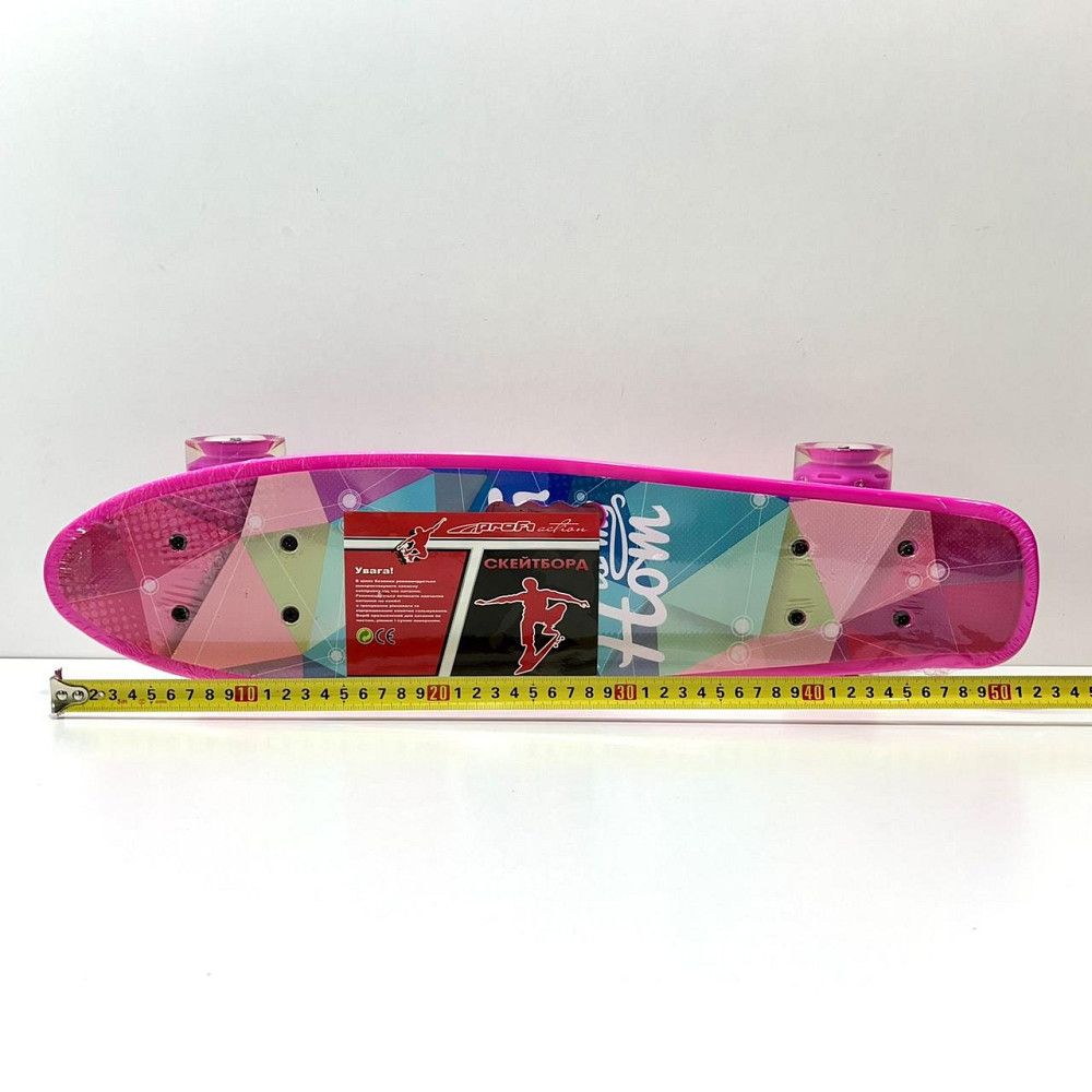 Скейт Пенні борд Profi рожевий колеса, що світяться (MS 0749-6-P1) Чернігів - фото 6