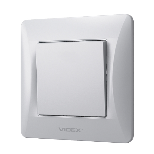 BINERA срібний шовк Вимикач внутрішній 1кл Videx Житомир
