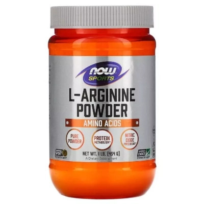 Амінокислота Now Foods L-Аргінін, L-Arginine Powder, порошок 454 гр (NOW-00210) Вінниця - фото 1