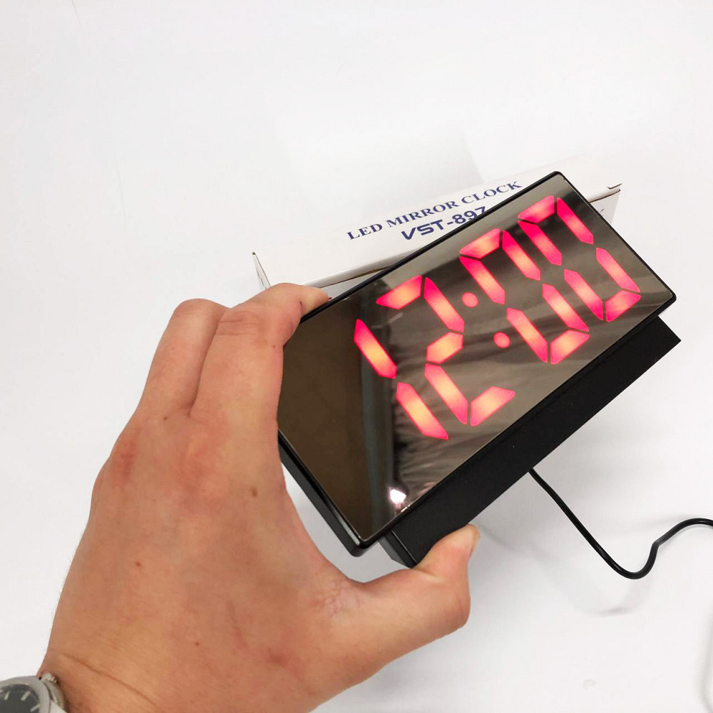 Настольные часы со светодиодным дисплеем VST-897-1, Часы с подстветкой, Часа KO-192 электронные настольные Киев - изображение 7