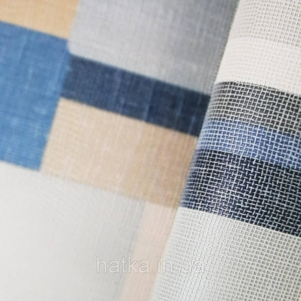 Шпалери вінілові на флізелін Sirpi AltaGamma Home 3 геометрія смуги різні сині, голубі, бежеві Київ - фото 2